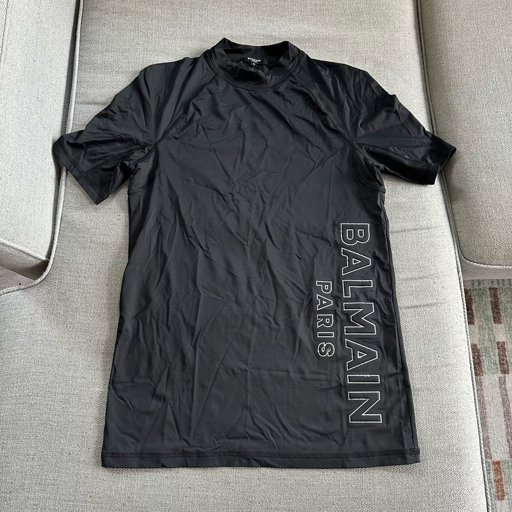 Balmain Black & Silver Swim and Exercise Shirt
